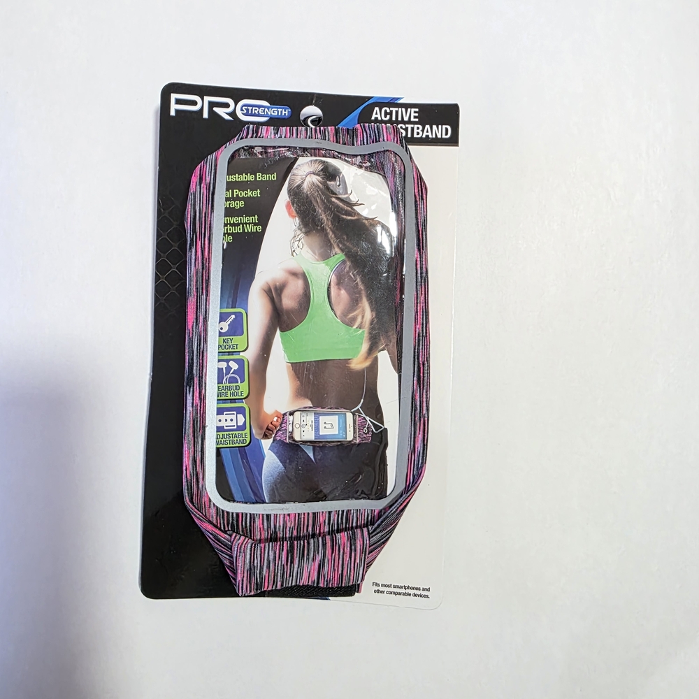Active Waistband Phone Keys Holder Workout Exercise Adjustable Pro Strength.